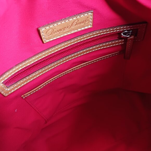 Dooney & Bourke Pebble Leather Blue and Brown Hobo Bag - Picture 13 of 16